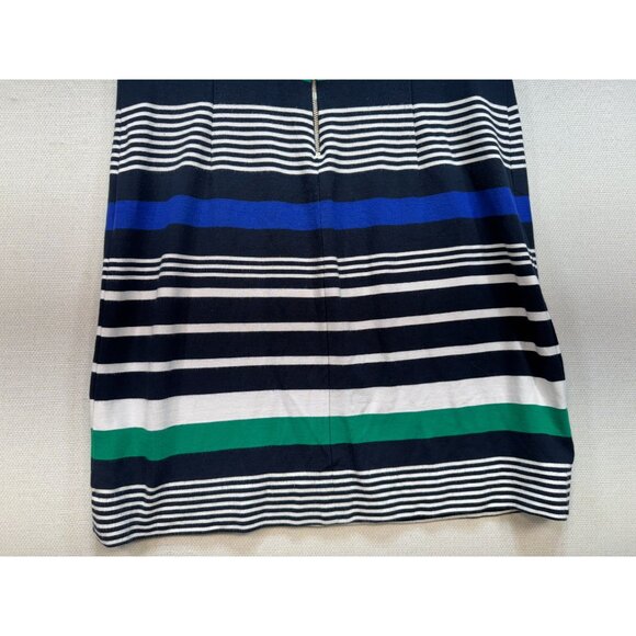 Banana Republic Womens Sheath Dress Suze 8 Multicolor Striped Short Sleeve - Picture 10 of 12